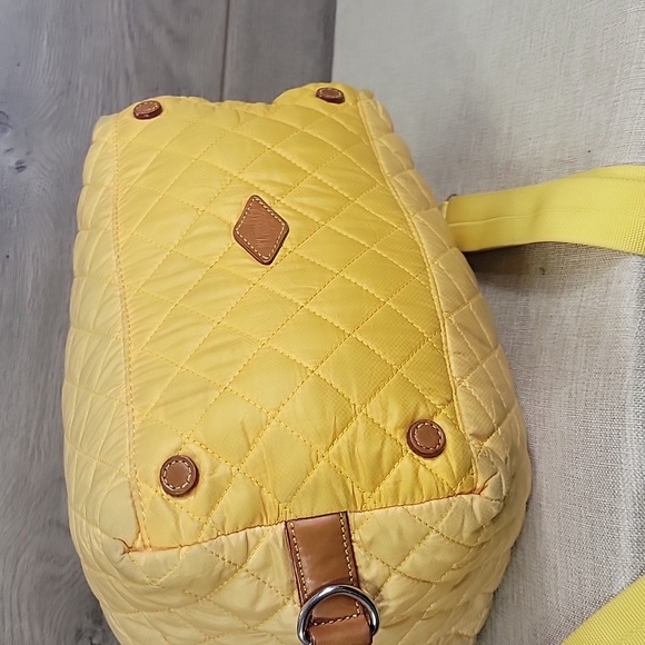 MZ Wallace Yellow Ombre Quilted Nylon Tote Shoulder Bag - Picture 10 of 16